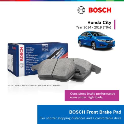 Bosch Front Brake Pads for Honda City GM6 T9A 3rd Gen (2014–2019)