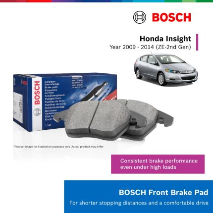 Bosch Front Brake Pads for Honda Insight ZE 2nd Gen (2009–2014)