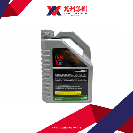 TEN10 Pre-Mixed Super Long Life Coolant 4L ( Green ) - 1 Carton = 6 Bottles