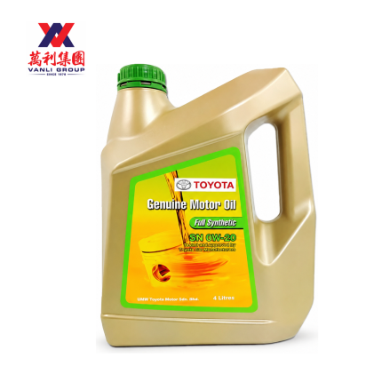 Toyota Genuine Motor Oil Fully Synthetic SN 0W-20 Engine Oil 4L