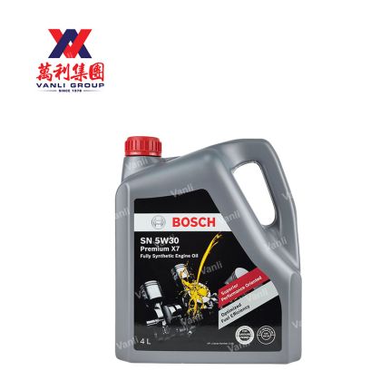 BOSCH Premium X7 Fully Synthetic SN 5W30 Engine Oil (4 Litres) - 1 Carton = 4 Bottles