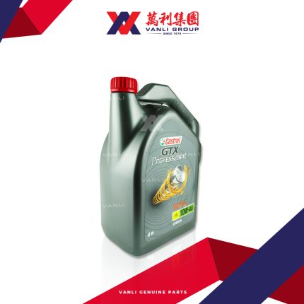 Castrol GTX Professional Semi Synthetic 10W40 Engine Oil (4 Litres) - 1 Carton = 6 Bottles