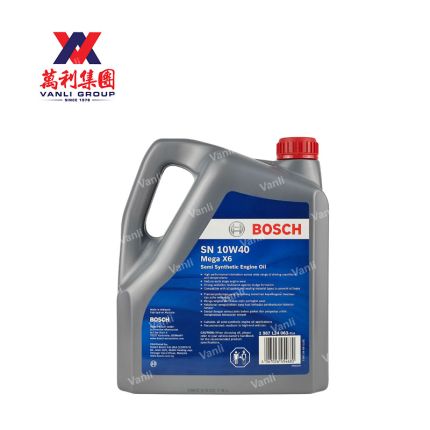 BOSCH  Mega X6 Semi Synthetic SN 10W40 Engine Oil (4 Litres) - 1 Carton = 4 Bottles