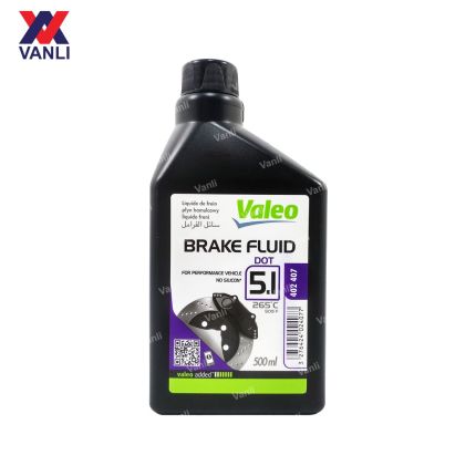 Valeo DOT 5.1 Brake Fluid (0.5 Litres) - 1 Carton = 24 Bottles