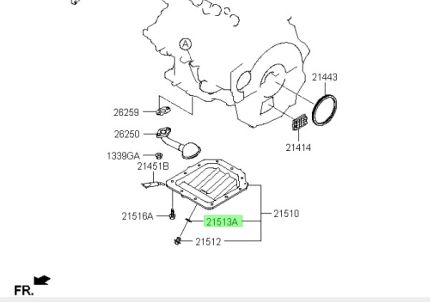 Hyundai Oil Drain Plug Gasket ( 1pcs ) - 21513-23001