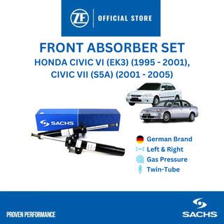Sachs Front Absorber Set – Honda Civic VII (S5A) 1.7 2001–2005