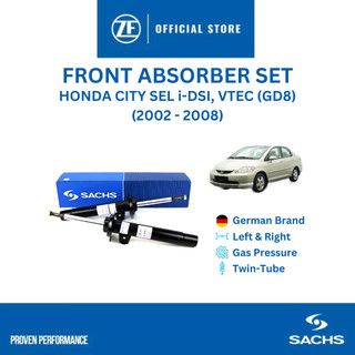 Sachs Front Absorber Set – Honda City (SEL) I-DSI (GD8) 2004–2008