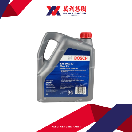 Bosch Semi Synthetic 10W30 API SN Engine Oil (4 Litres) - 1 Carton = 4 Bottles
