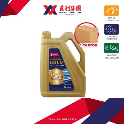 DENSO Gold Semi Synthetic 10W30 Engine Oil (4 Litres) - 1 Carton = 4 Bottles