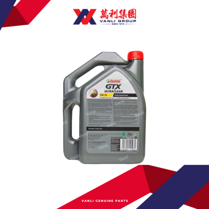 CASTROL GTX Ultraclean Semi Synthetic 5W30 Engine Oil (3 Litres) - 1 Carton = 6 Bottles