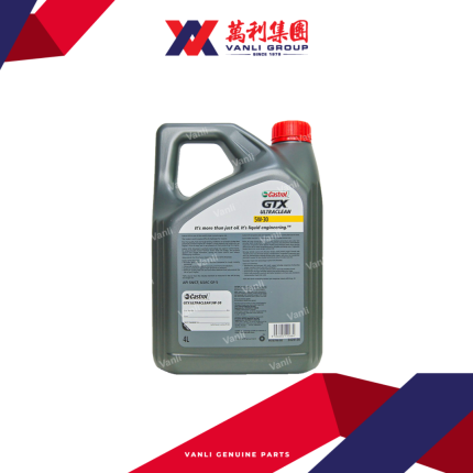 CASTROL GTX Ultraclean Semi Synthetic 5W30 Engine Oil  (4 Litres) - 1 Carton = 6 Bottles