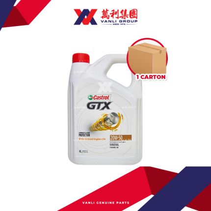 Castrol GTX Mineral 20W50 Engine Oil (4 Litres) - 1 CARTON = 6 Bottles