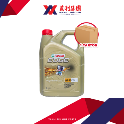 Castrol EDGE Fully Synthetic 5W40 Engine Oil (4 Litre) - 1 Carton = 6 Bottles