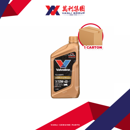 VALVOLINE CHAMP ULTRA RACING 4T 10W40 Fully Synthetic Engine Oil Motor Oil (1L) - 1 Carton = 24 Bottles