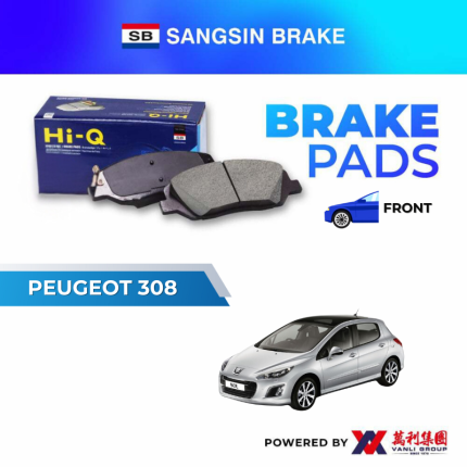 Sangsin Brake FRONT Brake Pads For PEUGEOT 308 - SP-1804