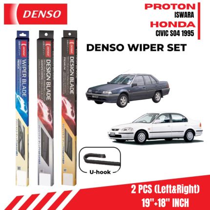 DENSO Conventional Wiper Set 19/18 inch for Proton Iswara Honda Civic