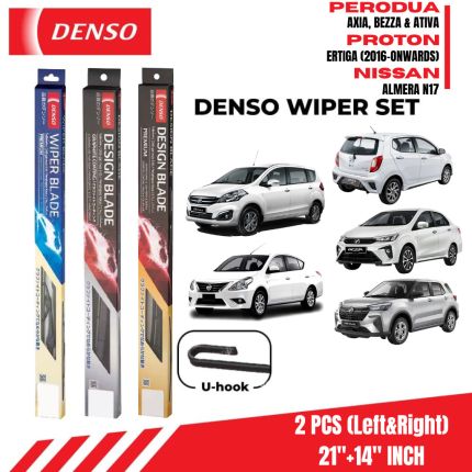 DENSO Conventional Wiper Set 21/14 inch for Perodua Axia Bezza Ativa