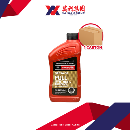 Ford Motorcraft 5W30 Fully Synthetic Engine Oil ( 1 Litre ) - 1 Carton = 12 Bottles