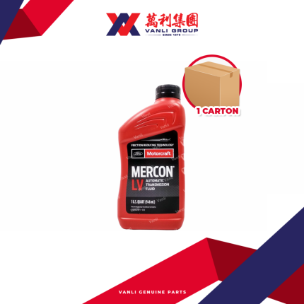 Ford Motorcraft Genuine MERCON LV Automatic Transmission Fluid  ( 1 Litre ) - 1 Carton = 12 Bottles