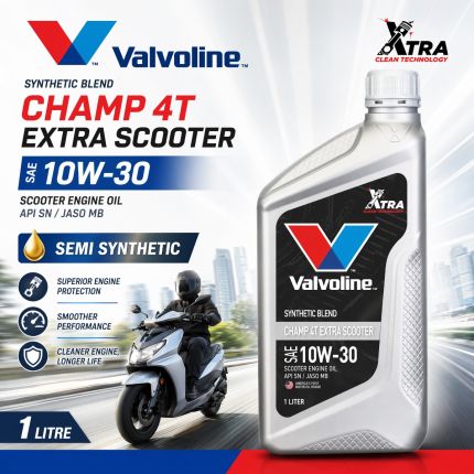 Valvoline Champ 4T Extra Scooter Semi Synthetic Engine Oil 10W-30 1L