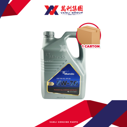 Mando Fully Synthetic 5W30 Engine Oil API SN (4 Litres) - 1 Carton = 4 Bottles