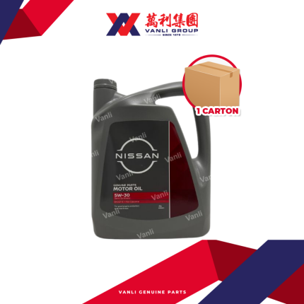 Nissan Genuine Semi Synthetic 5W30 Engine Oil (4 Litres) - 1 Carton = 4 Bottles