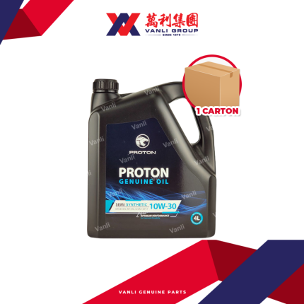 Proton Genuine Semi Synthetic 10W30 Engine Oil (4 Litres) - 1 Carton = 4 Bottles