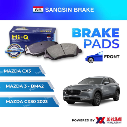 Sangsin Brake FRONT Brake Pads For MAZDA 3 / MAZDA CX3 / MAZDA CX30 2023 - SP-1729