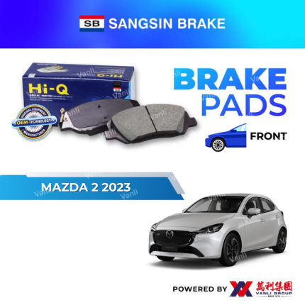 Sangsin Brake FRONT Brake Pads For MAZDA 2 2023 - SP-1974