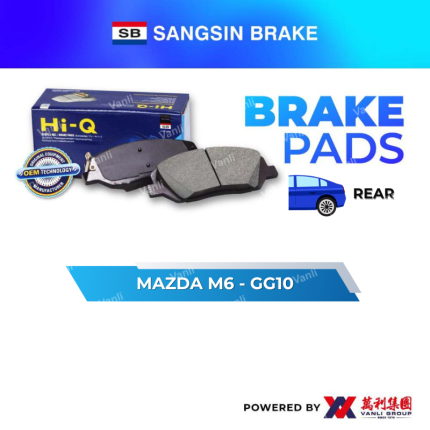 Sangsin Brake REAR Brake Pads For MAZDA M6 GG10 - SP-2028