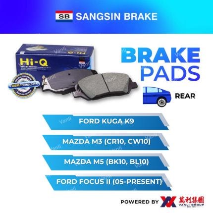 Sangsin Brake REAR Brake Pads For FORD KUGA / FOCUS II / MAZDA M3 - SP-2091