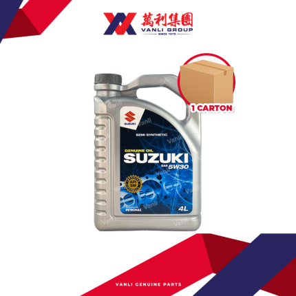 Suzuki Engine Oil Semi Synthetic  API SM  ( 4 Litre ) - 1 Carton = 4 Bottles