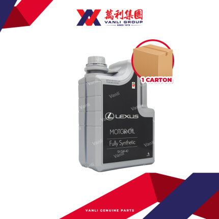 Lexus 5W40 API SN Fully Synthetic Engine Oil  ( 4 Litre ) - 1 Carton = 6 Bottles