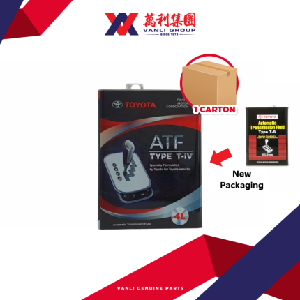 Toyota Automatic Transmission Fluid ATF Type T-IV Gear Oil ( 4 Litre ) - 1 Carton = 6 Bottles