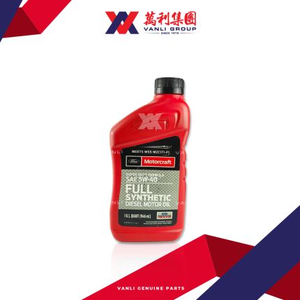 Ford Motorcraft SAE 5W-40 FULL SYNTHETIC ( DIESEL ) MOTOR OIL  ( 1 Litre ) - 1 Carton = 12 Bottles 